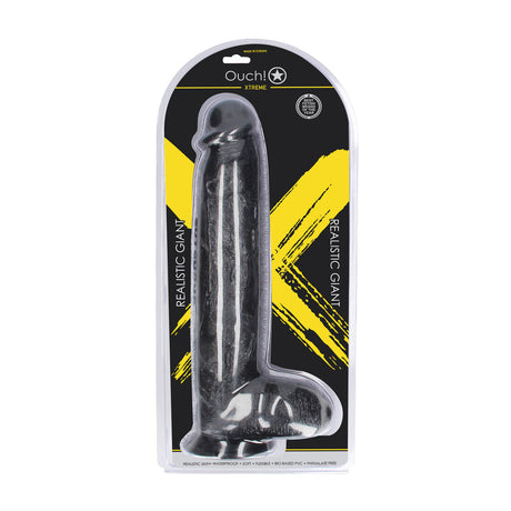 Dildo Realistic Giant Schwarz 32 x Ø 8 cm