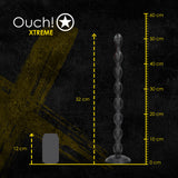 Analplug Chain Reaction Schwarz 49 x Ø 3,8 cm