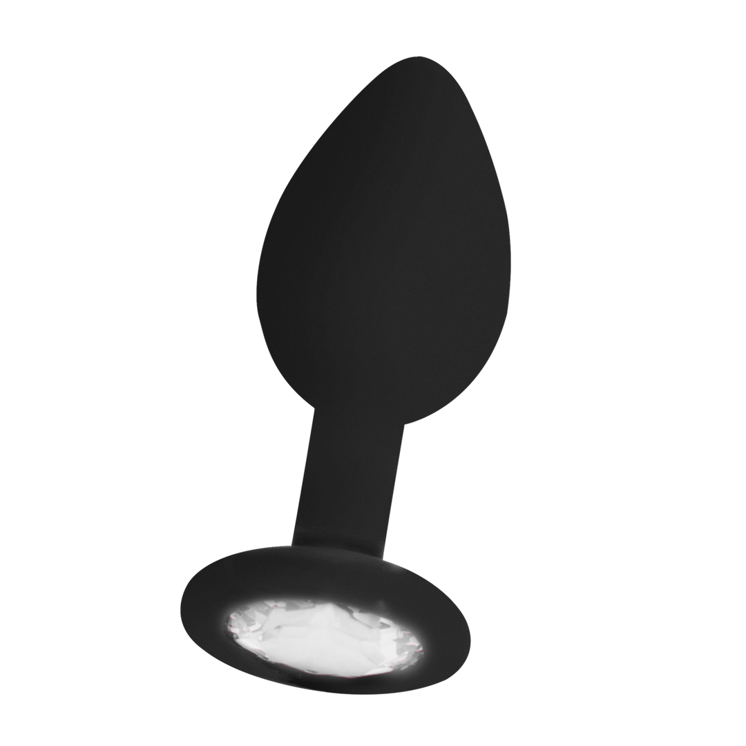 Analplug Diamant Schwarz