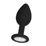 Analplug Diamant Schwarz