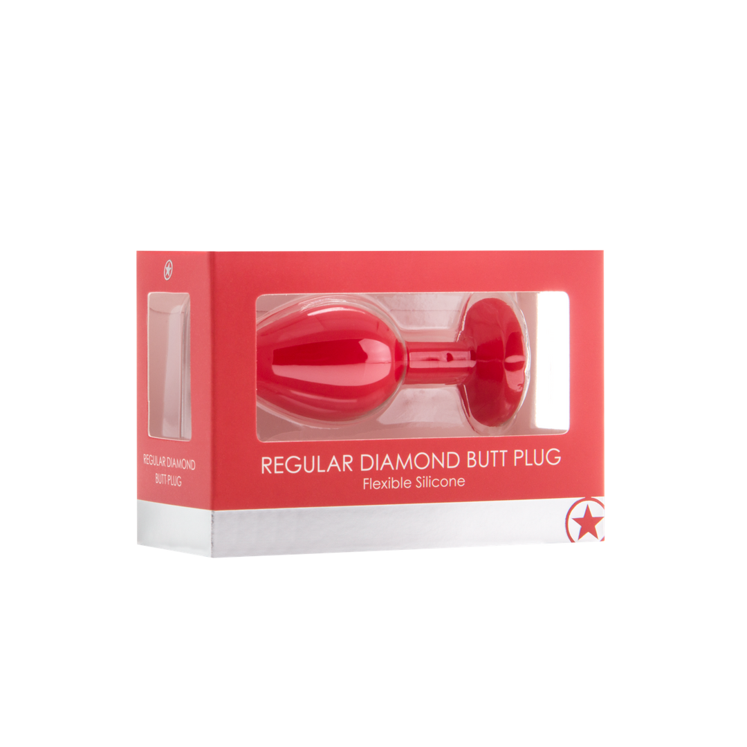Analplug Diamant Schwarz