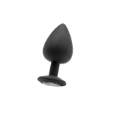 Analplug Diamant extra groß Schwarz 9,3 x Ø 4,2 cm