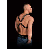 Harness Adonis hochgeschlossen Schwarz 87 cm