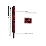 Halsband mit Leine Schwarz Modell 3