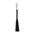 Flogger Ouch aus Vinyl in Schwarz und Bordeaux 38,5 x Ø 2,3 cm