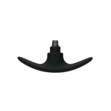 Analplug-Set austauschbar rund mittel Schwarz 7,5 x Ø 3 cm