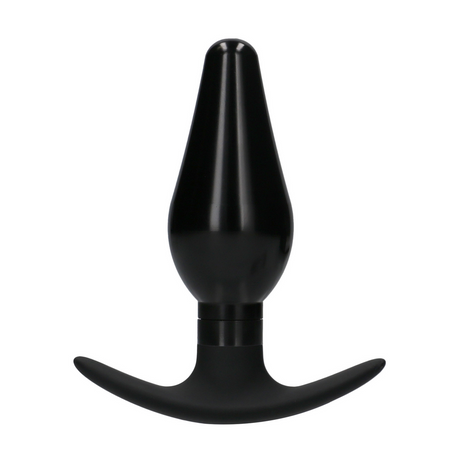 Analplug-Set austauschbar rund groß Schwarz 8,5 x Ø 3,5 cm