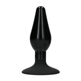Analplug-Set austauschbar rund groß Schwarz 8,5 x Ø 3,5 cm