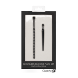 Analplug-Set Silikon für Anfänger Schwarz