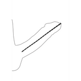 Analplug-Set Spirale Silikon Anfänger Schwarz 29,5 cm