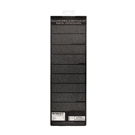 Analplug-Set Spirale Silikon Anfänger Schwarz 29,5 cm