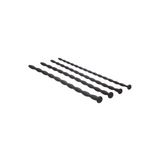 Analplug-Set Spirale Silikon Fortgeschrittene Schwarz 29,5 cm