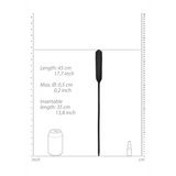 Penisplug mit Vibration Silikon extra lang Schwarz 35 x Ø 0,6 cm