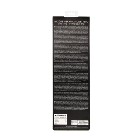 Penisplug mit Vibration Silikon extra lang Schwarz 35 x Ø 0,6 cm