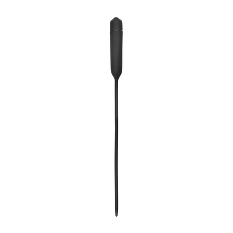Penisplug mit Vibration Silikon extra lang Schwarz 35 x Ø 0,6 cm