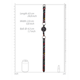 Ballknebel atmungsaktiv Schwarz 63 x Ø 4,3 cm