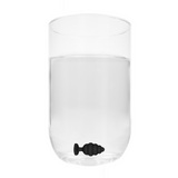 Analplug Diamant Herz gerippt groß Schwarz 7 x Ø 3,5 cm