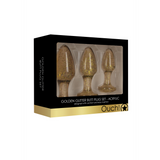 Analplug-Set Acryl Gold