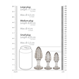 Analplug-Set Acryl Gold