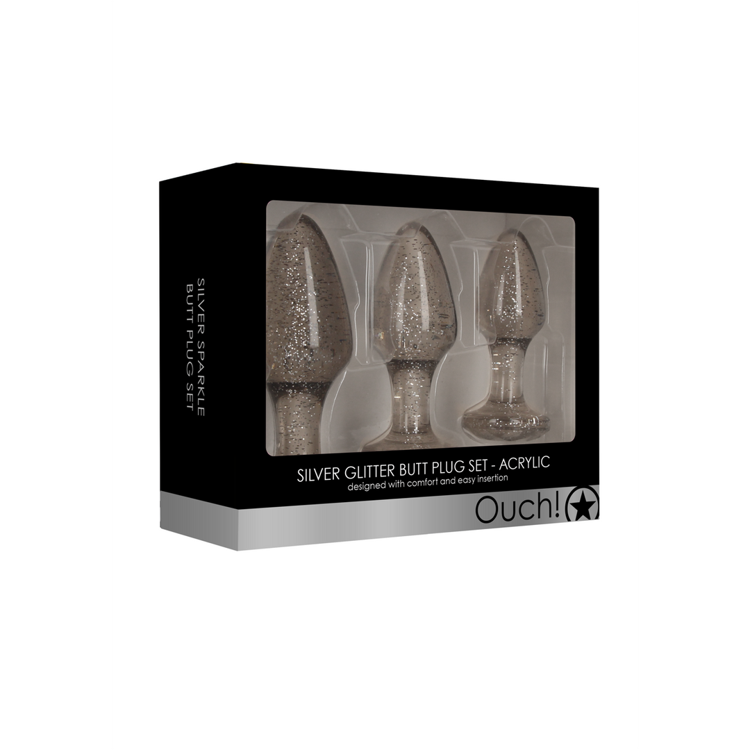 Analplug-Set Acryl Gold
