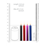 Wachsspiel-Kerzen 4er-Set Multicolor 12,5 cm