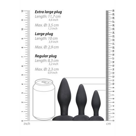 Analplug-Set Apex Schwarz