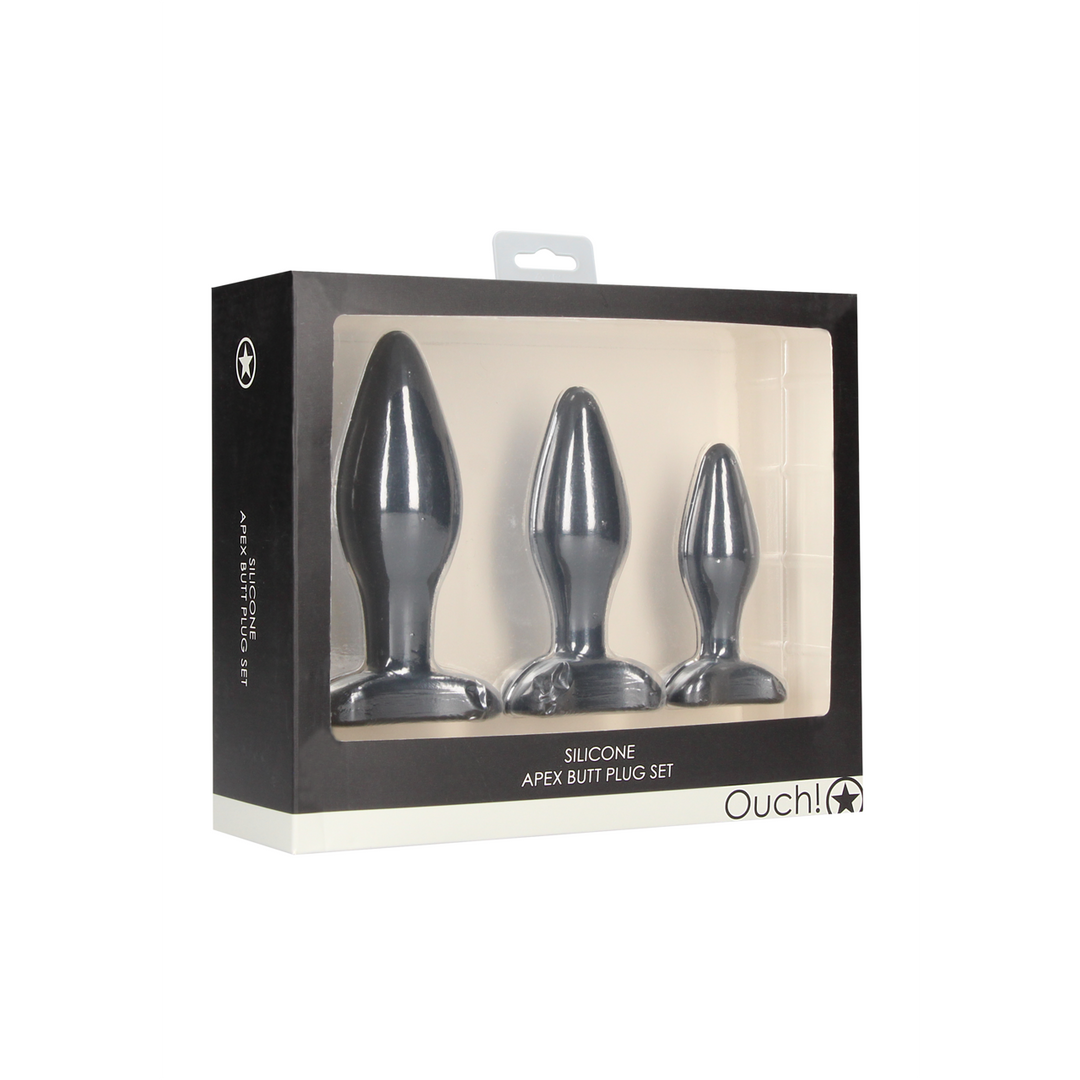 Analplug-Set Apex Schwarz