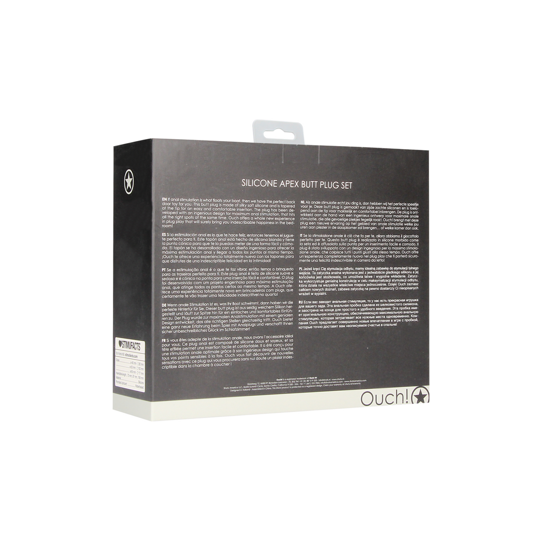 Analplug-Set Apex Schwarz