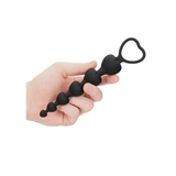 Analkette Herz Schwarz 14,3 x Ø 2,8 cm