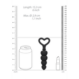Analkette Love Schwarz 9 x Ø 2,9 cm