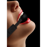 Ballknebel Silikon verstellbar Schwarz 62,5 cm