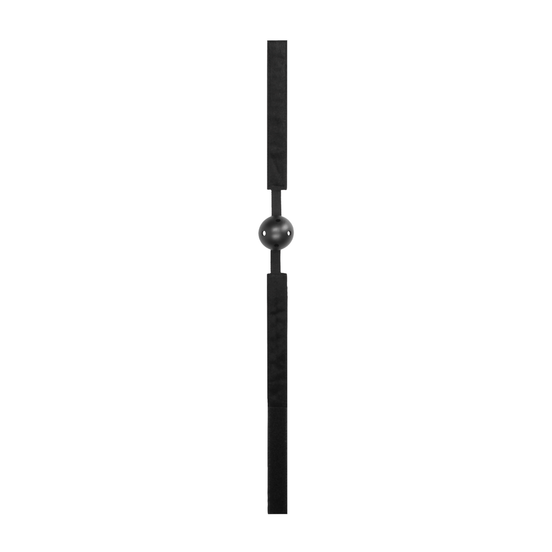 Knebel atmungsaktiv verstellbar Schwarz 61,5 cm