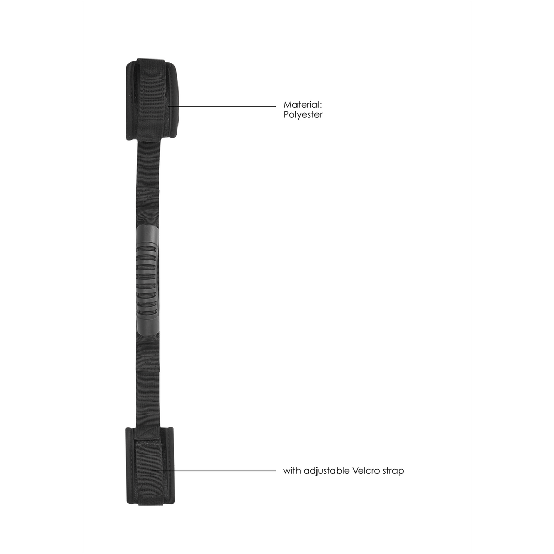 Handschellen verstellbar mit Griff Schwarz 50 cm