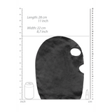 Maske mit Augen- und Mundöffnung Schwarz 20 cm