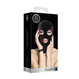 Maske mit Augen- und Mundöffnung Schwarz 20 cm