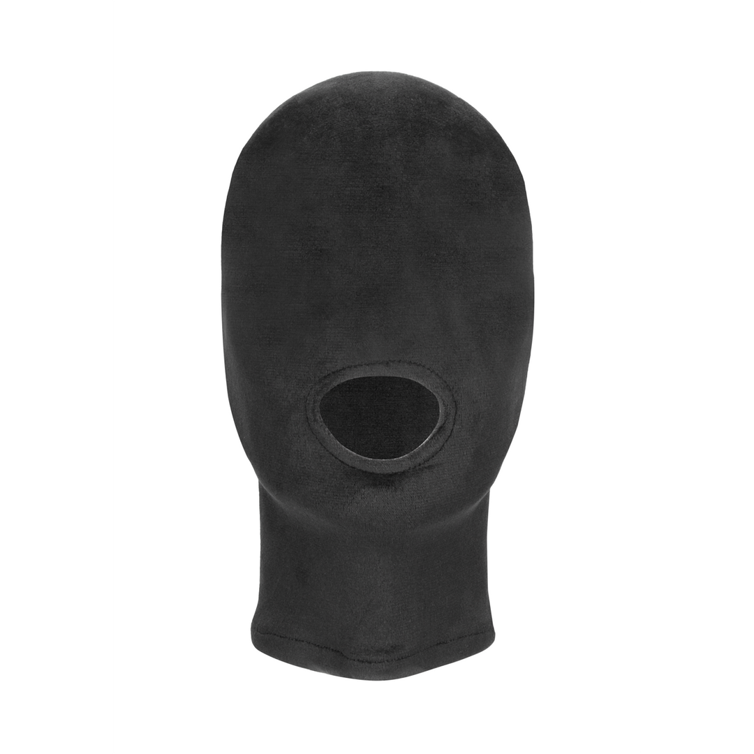 Maske mit Mundöffnung Schwarz 20 cm