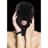 Maske mit Mundöffnung Schwarz 20 cm