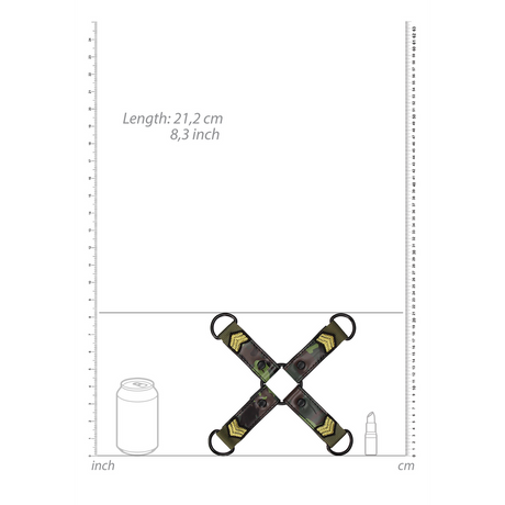 Hogtie-Connector Armee-Design Grün 21,2 cm