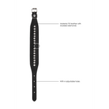 Fußfesseln diamantbesetzt Schwarz 35 cm