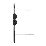 Augenmaske diamantbesetzt Schwarz 68 cm