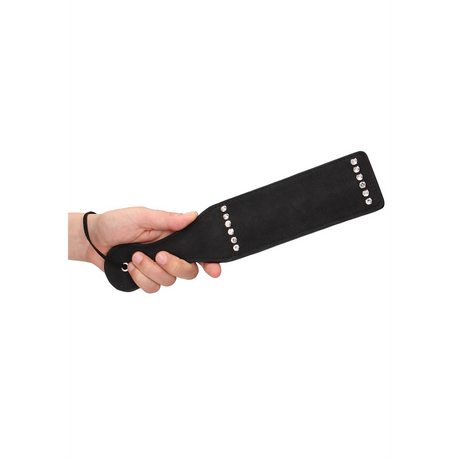 Paddle diamantbesetzt Schwarz 6 cm