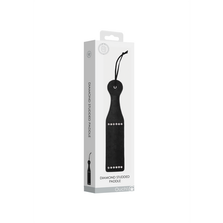 Paddle diamantbesetzt Schwarz 6 cm