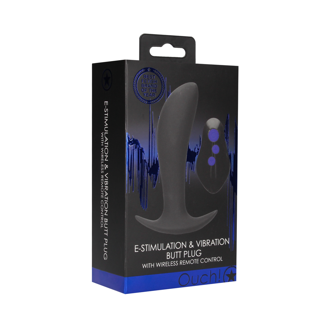 Analplug E-Stim mit Vibration Schwarz 11 x Ø 3,2 cm