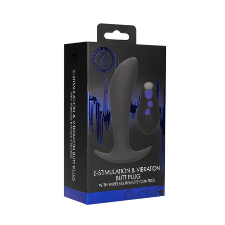 Analplug E-Stim mit Vibration Schwarz 11 x Ø 3,2 cm