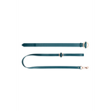 Halsband Luxus mit Leine Grün 110 cm
