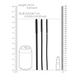 Dilator-Set Silikon Schwarz 24 x Ø 1 cm