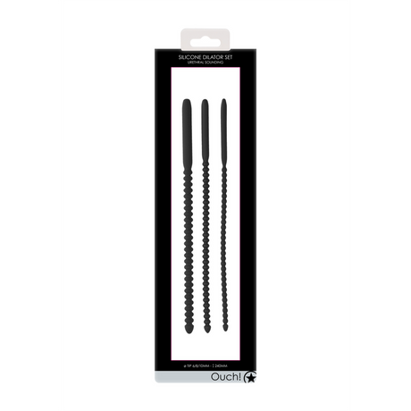 Dilator-Set Silikon Schwarz 24 x Ø 1 cm