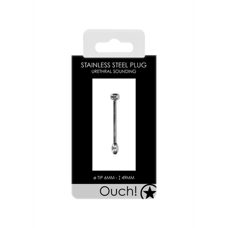 Penisplug Metall Silber 4,9 x Ø 0,6 cm