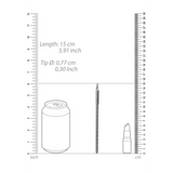 Dilator Edelstahl gerippt Silber 15 x Ø 0,8 cm