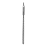 Dilator Edelstahl gerippt Silber 15 x Ø 0,8 cm